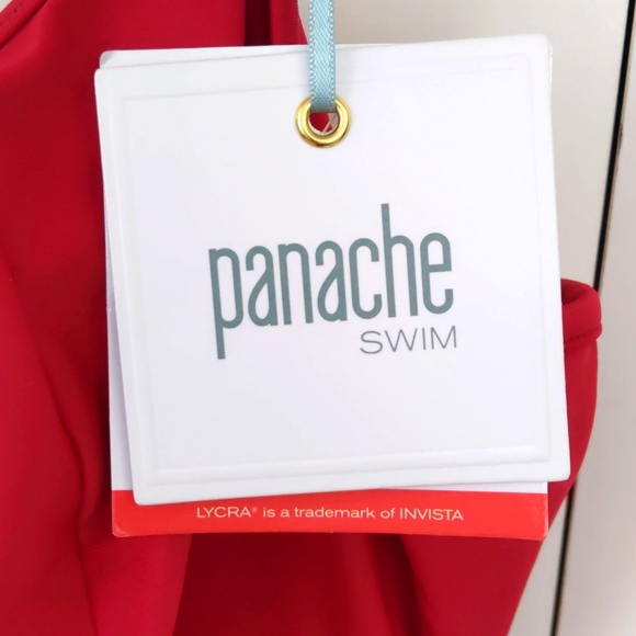 Panache Anya Bra Sized Underwire One Piece Control Swimsuit. Red. Multiple Sizes - Picture 4 of 6